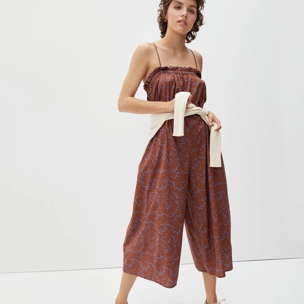 Everlane Flowy Jumpsuit in Sequioa